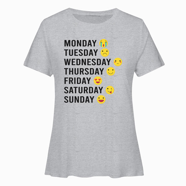 Day Characters Emoticon Funny T Shirt