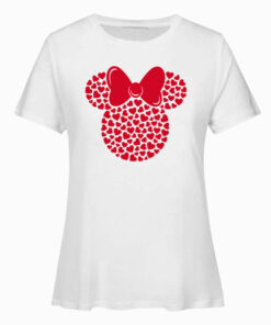 Disney Minnie Mouse Icon Filled with Hearts T Shirt