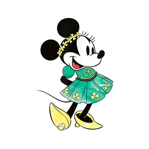 Disney Minnie Mouse Shamrock Dress St Patrick's Day T Shirt