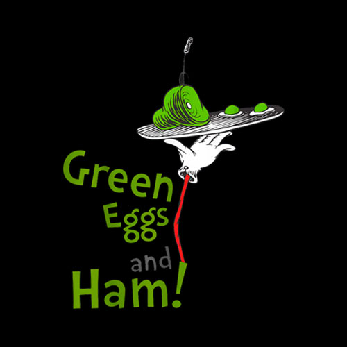 Dr Seuss Green Eggs and Ham Short Sleeve T Shirt