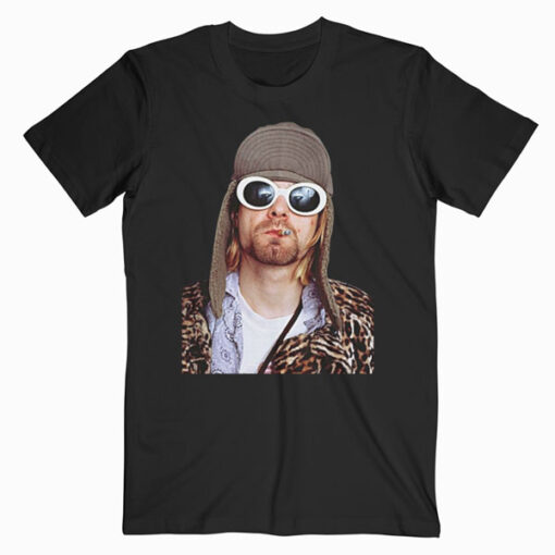 Lectro Men's Kurt Cobain Classic Rock Band Singer Musician Nirvana T-Shirt