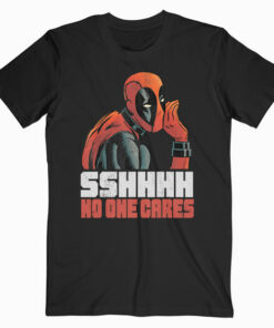 Marvel Deadpool SSHHHH No One Cares Whisper Graphic T-Shirts