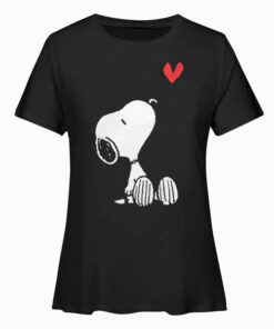 Peanuts Heart Sitting Snoopy T Shirts