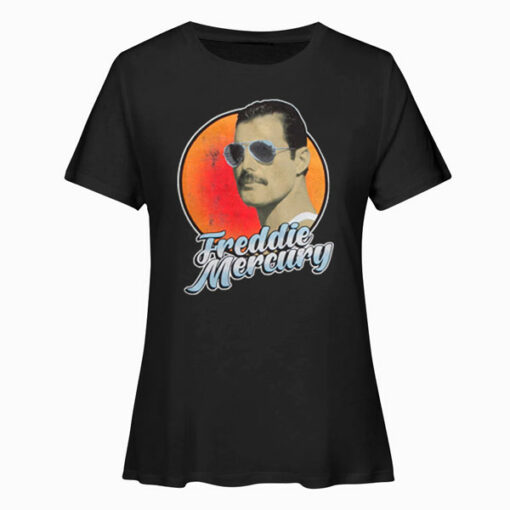 Queen Freddie Mercury Aviator Sunglasses Band T-shirt