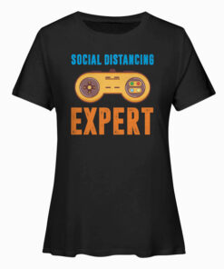 Social Distancing Expert Gaming Video Gamer Boys Men Gift T-Shirt