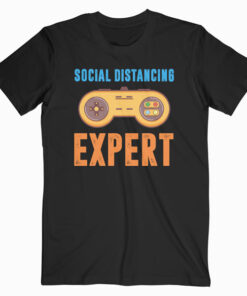 Social Distancing Expert Gaming Video Gamer Boys Men Gift T-Shirt