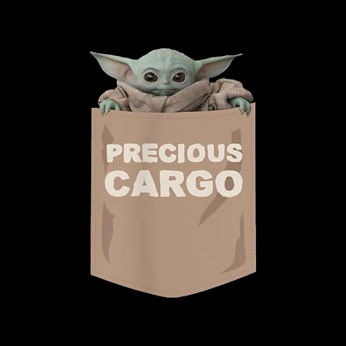 Star Wars The Mandalorian The Child Precious Cargo Pocket T-Shirt