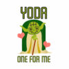 Star Wars Yoda One For Me Camiseta de manga corta T Shirt