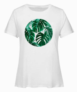 Tropical Palm Leaves Design T Shirt