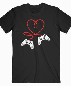 Video Gamer Valentines Day T-Shirt With Controllers Heart T Shirt