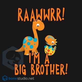 Big Brother Dinosaur Onesie RAAWWRR Baby Onesie