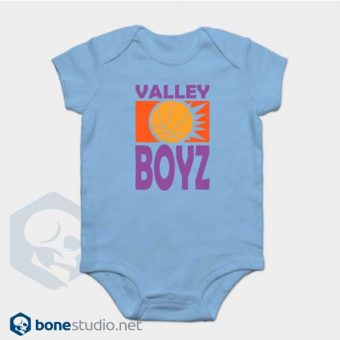 Phoenix Suns Baby Onesie Boys Retro Baby Blue