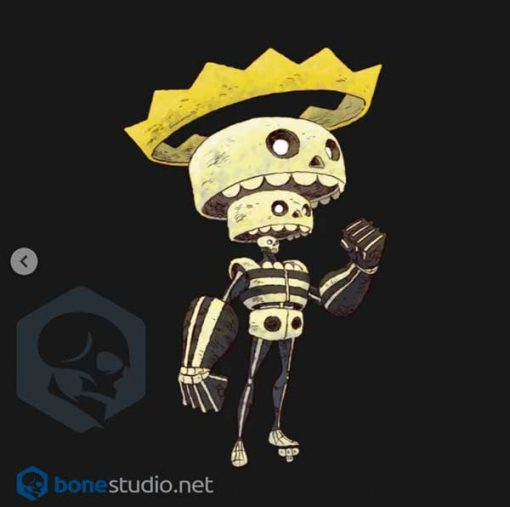Skeleton Onesie King Skeleton Baby Onesie