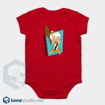 The Flintstones Onesie Bamm Bamm Cute Red Baby Onesie