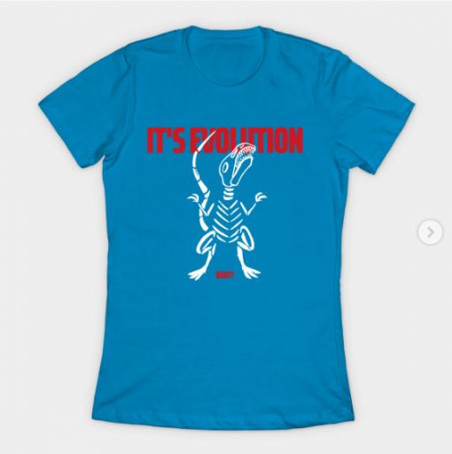 Evolution baby! T-Shirt teal for women