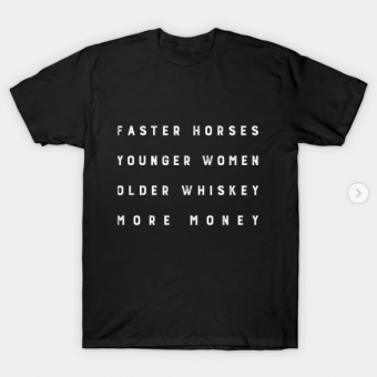 Faster Horses black for men