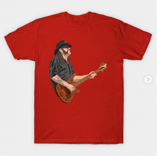 Lemmy Motorhead T-Shirt for men red color