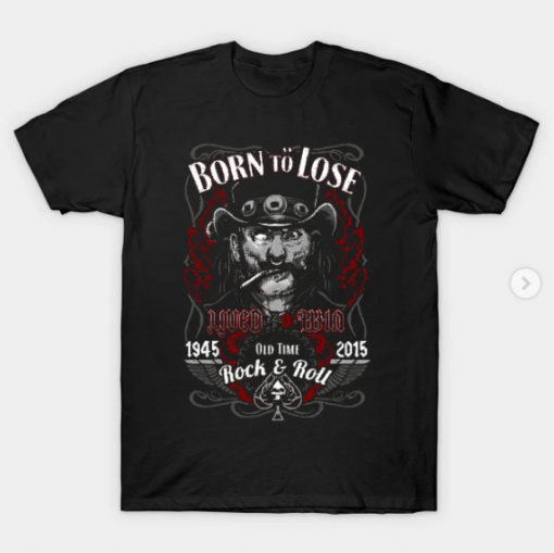 Lemmy_Kilmister T-Shirt For men black color