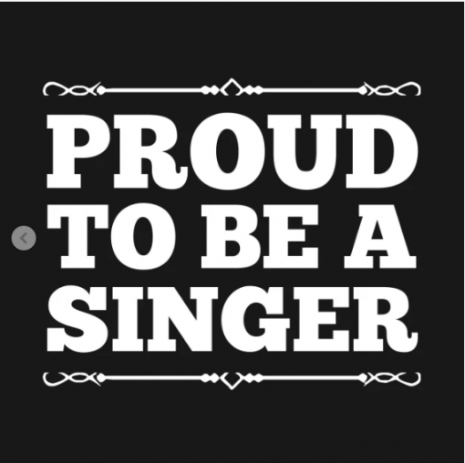 Proud to be a singer T-Shirt black design
