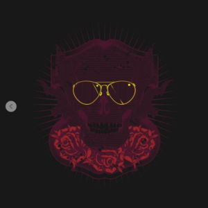 Skull With Sunglasses T-Shirt black design