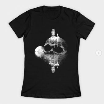 skull rock T-Shirt black for women