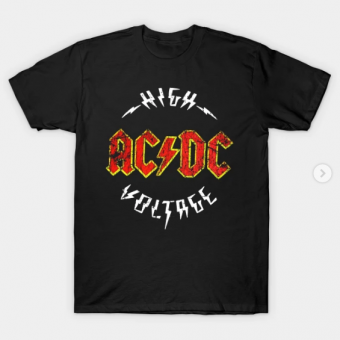 ACDC High Voltage T-Shirt black for men