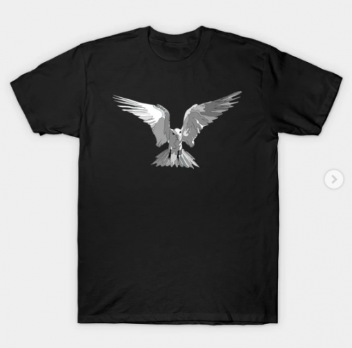 Angel Bird Black and White T-Shirt black for men