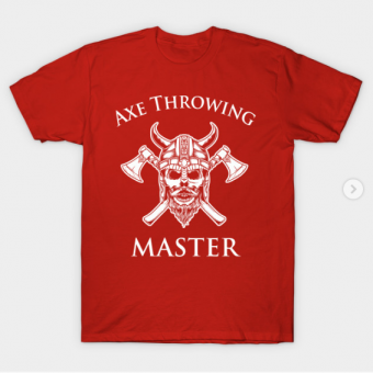 Axe Throwing Master red for men