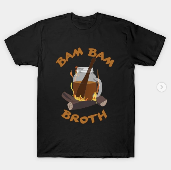 Bam Bam Broth T-Shirt black for men