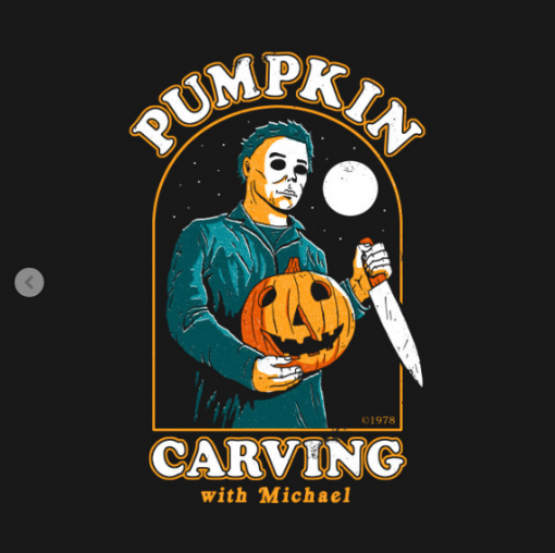 Carving With Michael T-Shirt black design