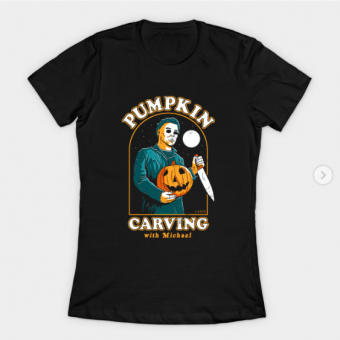 Carving With Michael T-Shirt black for women