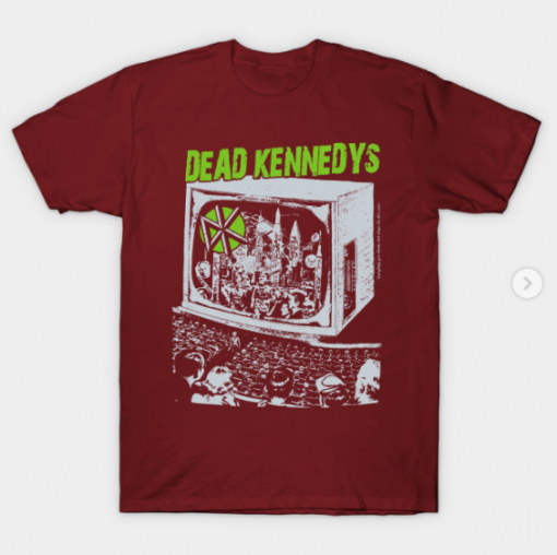 Dead Kennedys Television T-Shirt maroon for men