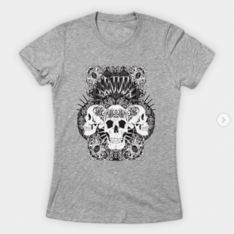 Entity Skulls T-Shirt heather for women