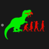 Evolution Dinosaur T-Shirt black design