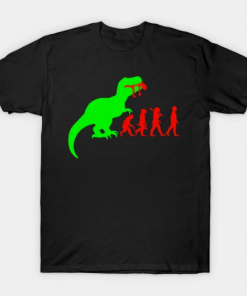 Evolution Dinosaur T-Shirt black for men