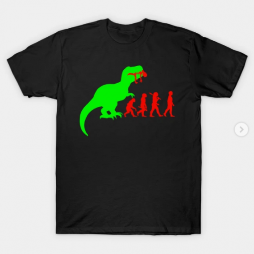Evolution Dinosaur T-Shirt black for men
