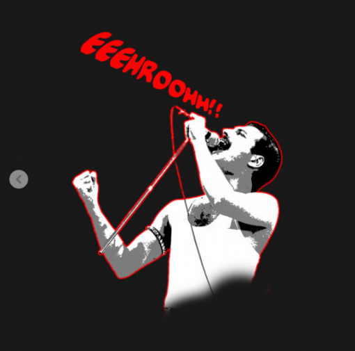 Freddie Mercury T-Shirt black design