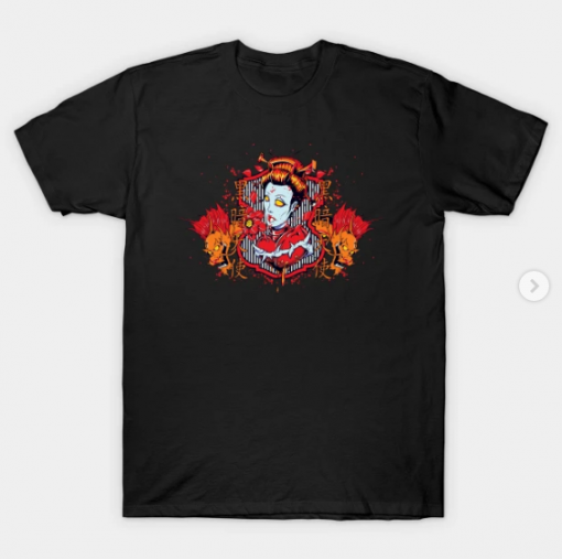 Hearts of Death Dragon Queen T-Shirt black for men