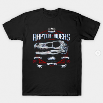 Jurassic Riders T-Shirt black for men