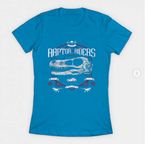 Jurassic Riders T-Shirt teal for women