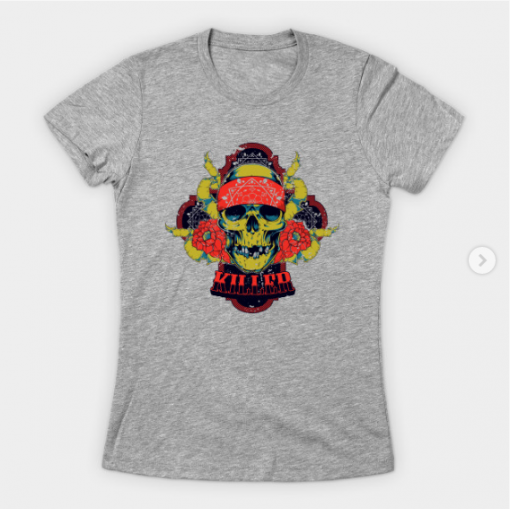 Killer Skull T-Shirt heather for women