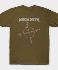 Megadeth Cryptic Writings T-Shirt military green for men