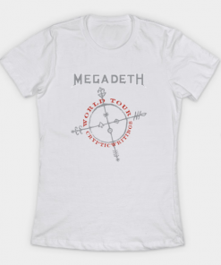 Megadeth Cryptic Writings T-Shirt white for women