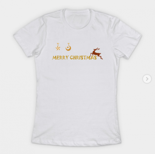 Merry Christmas Shirt T-Shirt white for women