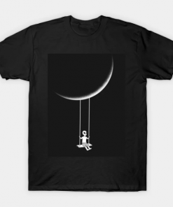 Moon swing T-shirt claasique T-Shirt black for men
