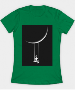 Moon swing T-shirt claasique T-Shirt kelly for women