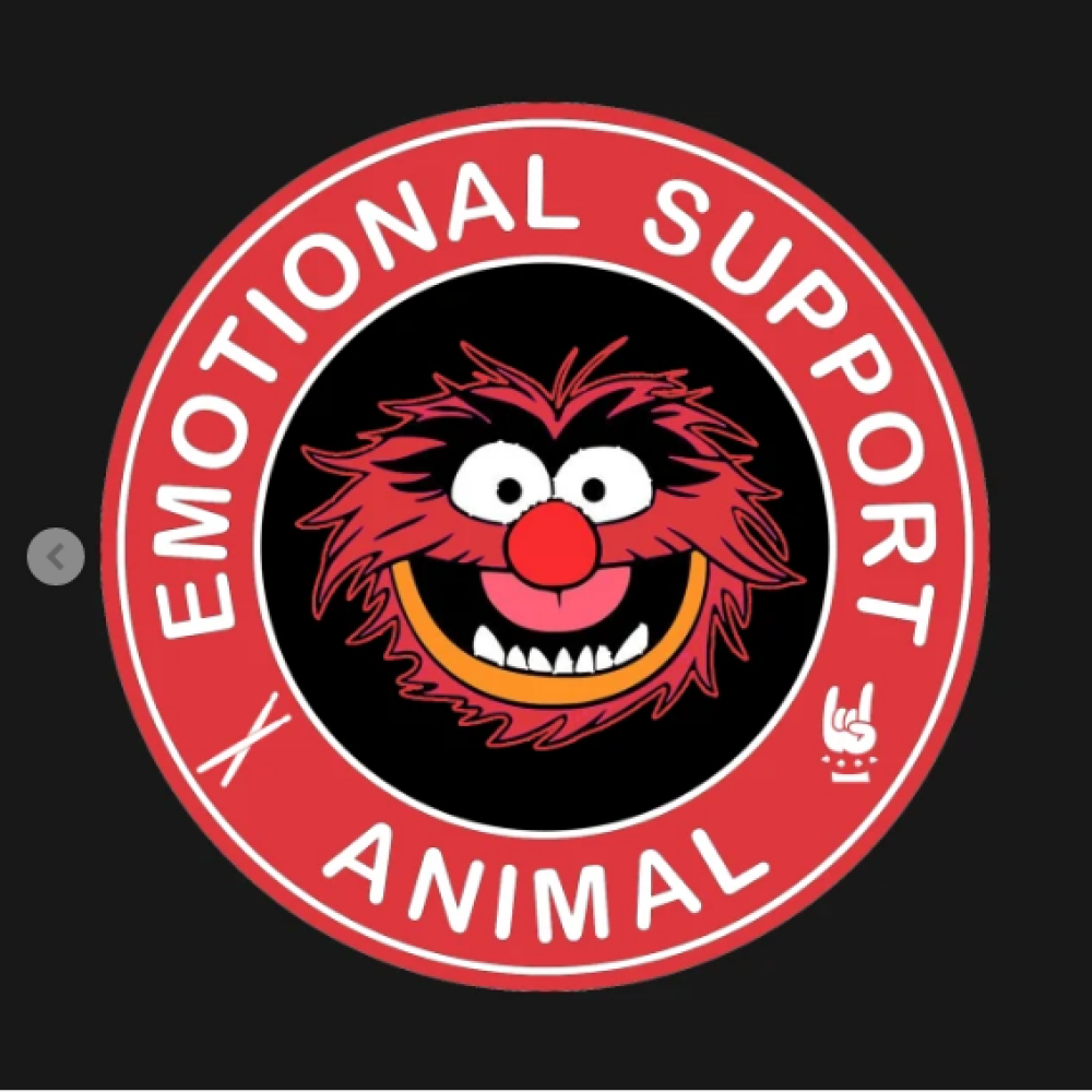 Muppets Emotional Support Animal T-Shirt black design
