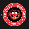 Muppets Emotional Support Animal T-Shirt black design