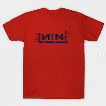 NIN T-Shirt red for men