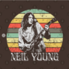 Neil Young T-Shirt brown design